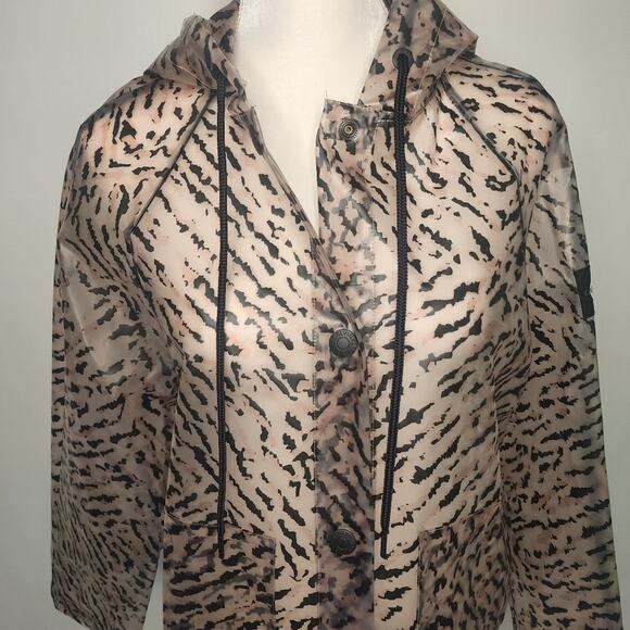 Calvin Klein Animal Print Raincoat - Picture 2 of 5